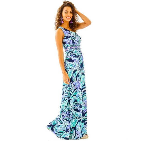 Lilly Pulitzer Dresses & Skirts - Lilly Pulitzer Ready Set Gecko Malia Maxi Dress